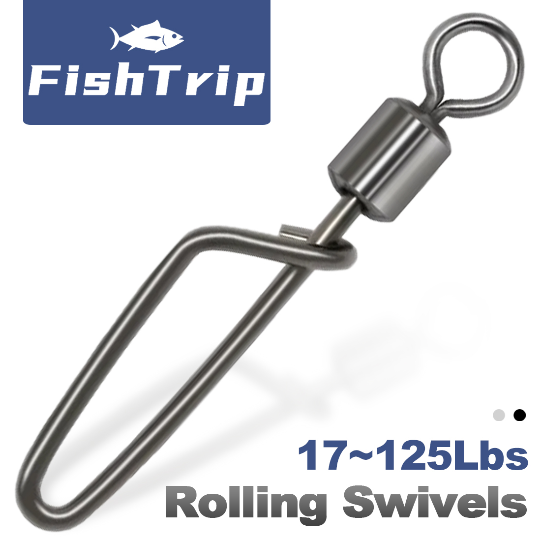 Fishing Rod Building Kit - FishTrip 50Pcs 롤링 회전 Coastlock 스냅