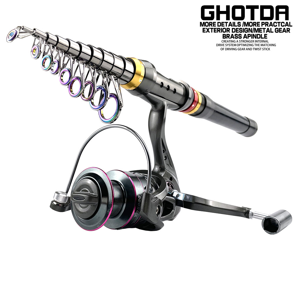 Fishing Rod Surf - 1.8-3.6m 탄소 섬유 방적 낚싯대 5.2:1