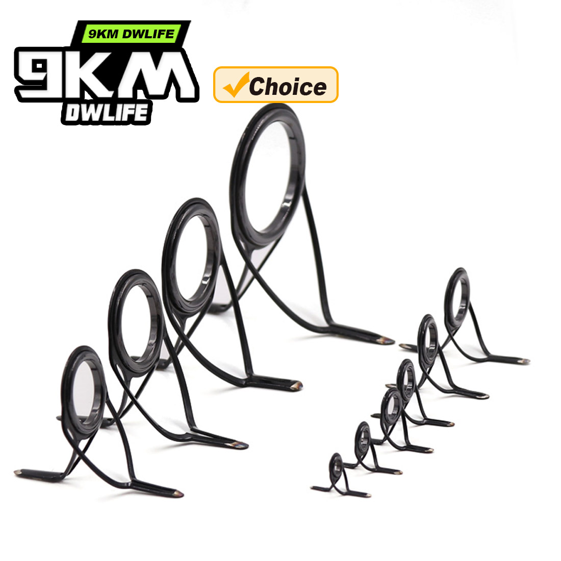 Fishing Rod Spinning - 9KM OB 곡선형 로드 가이드 키트