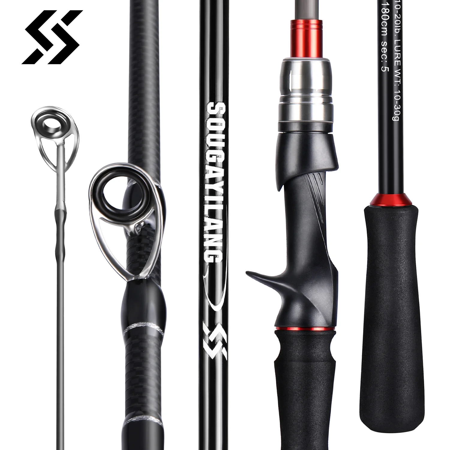 Sougayilang 낚시용 루어 낚싯대, 스피닝 미끼 - Fishing Rod Surf 리뷰 및 가격