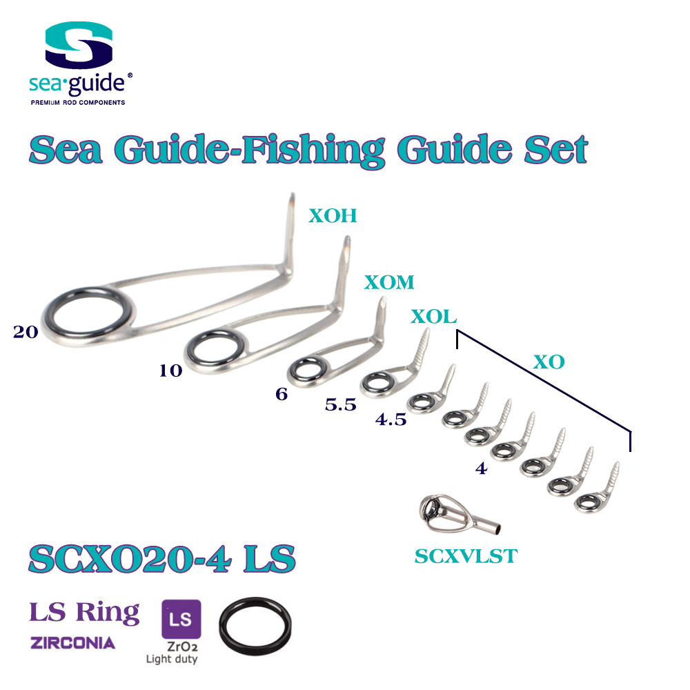 씨 가이드 싱글 풋 낚시 가이드 XOLS 세트 스테인리 - Fishing Rod Surf 리뷰 및 가격